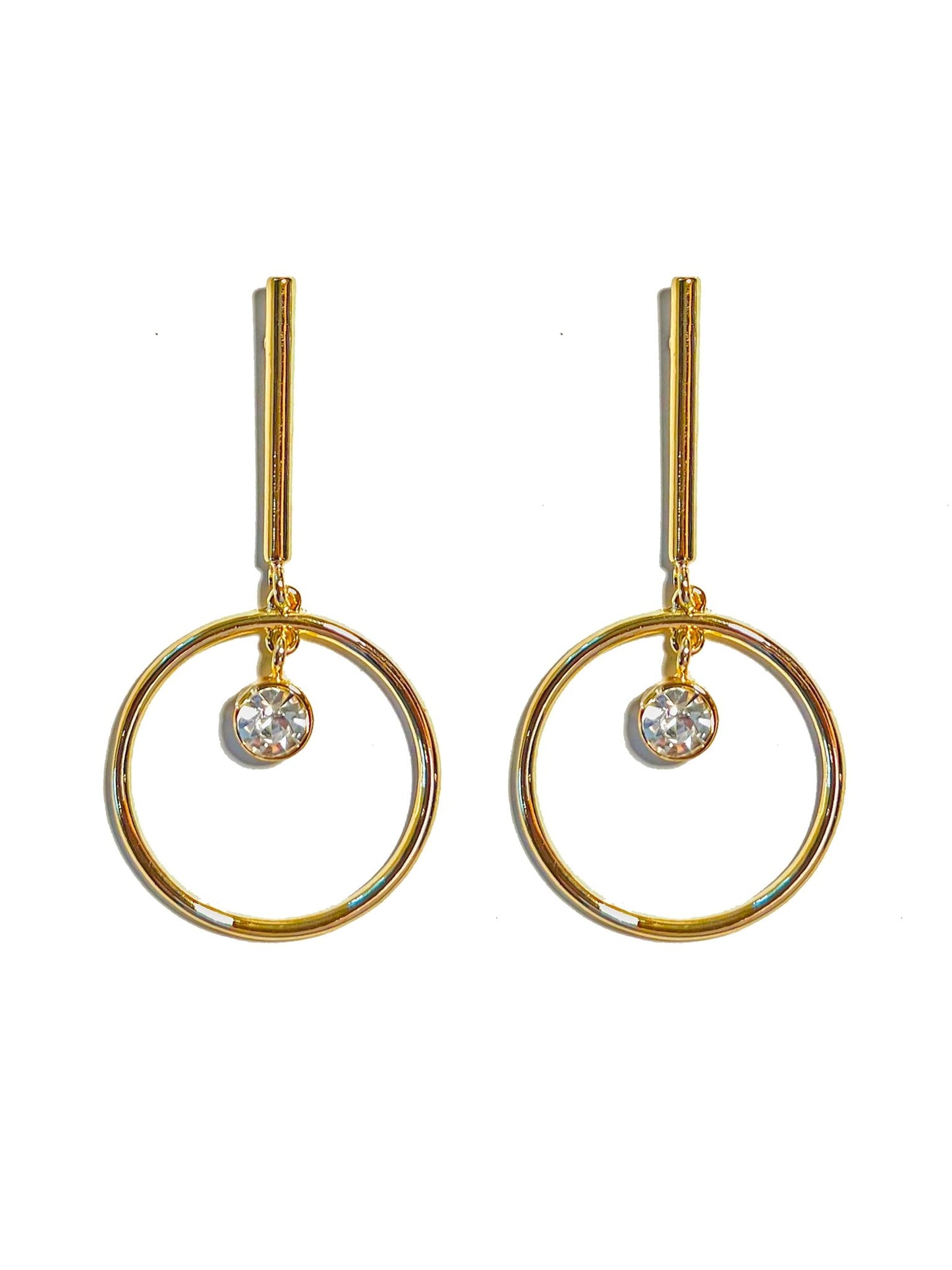 Hoop Dangle Drop Earrings