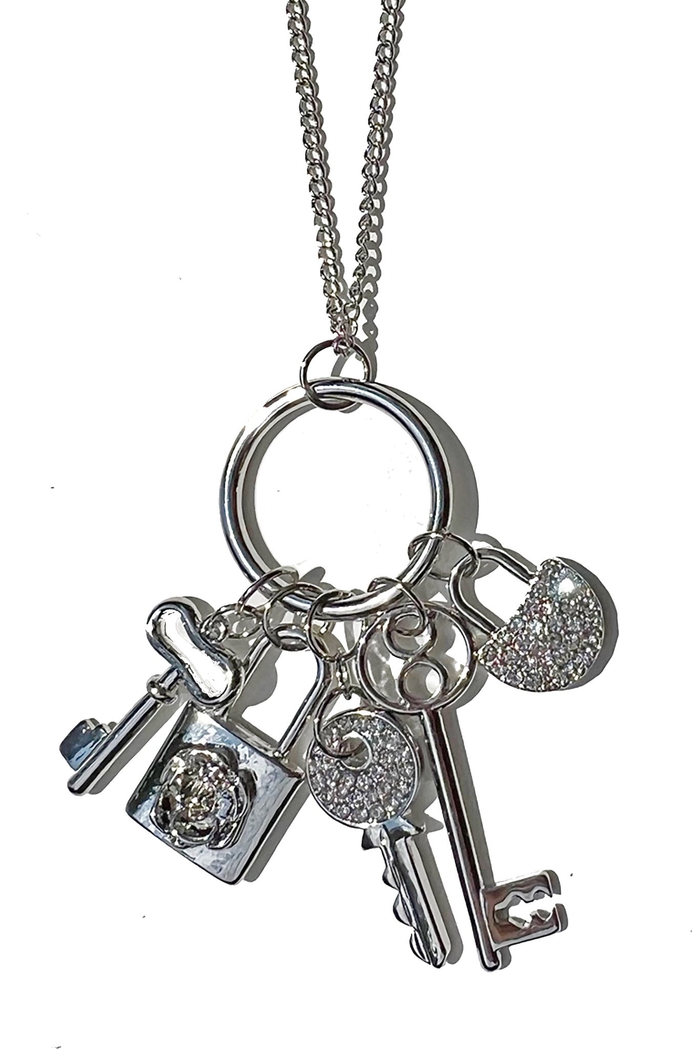 a bunch of keys that are on a chain